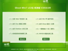 ԱGHOST WIN7 x32λ 䴿V201809(Զ)